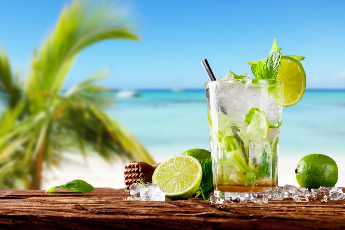 Duschrückwand Palme am Strand Basic - Schön und Wieder