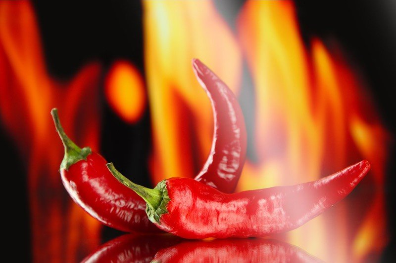 Küchenrückwand 60x40cm Chili Fire - Schön und Wieder