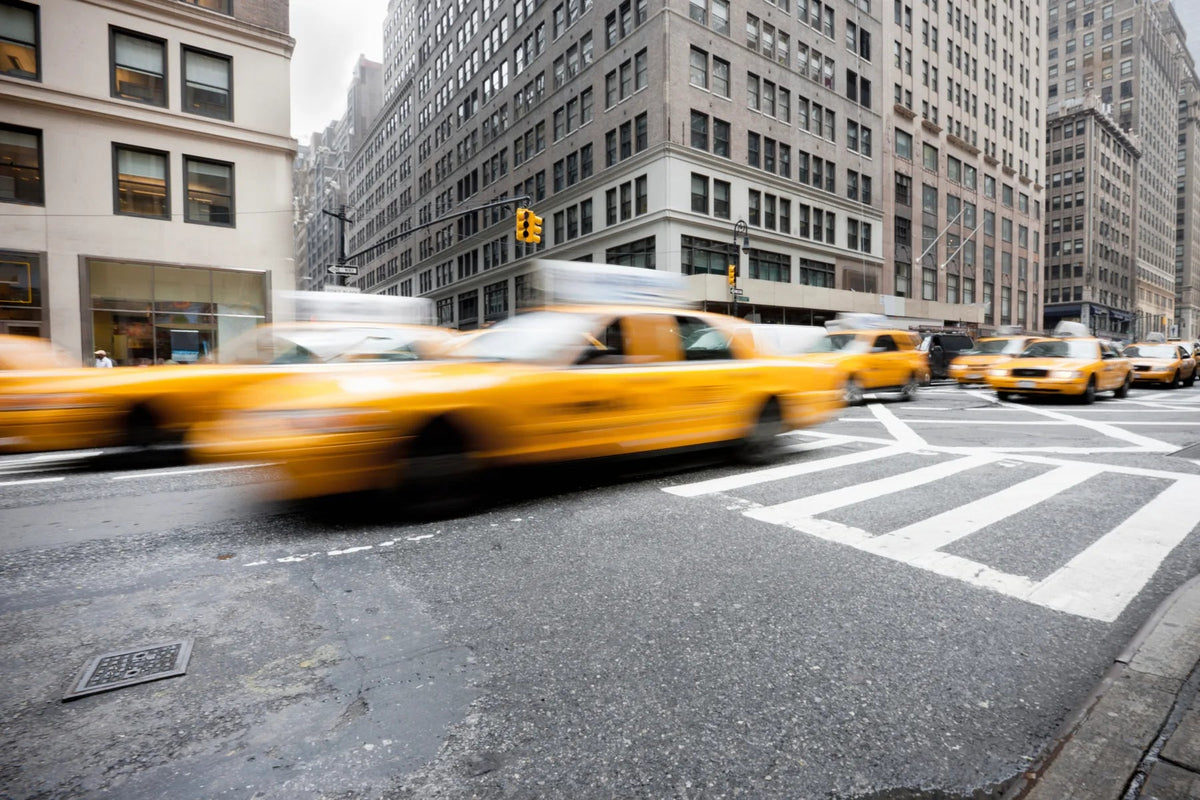 Küchenrückwand Gelbe Taxis in New York - Schön und Wieder