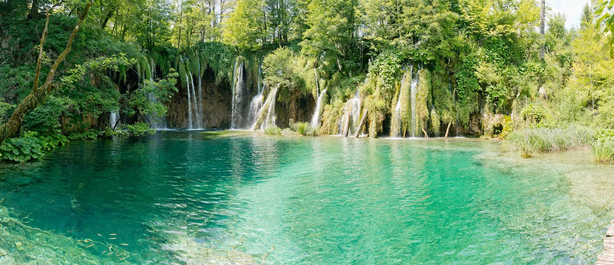 Küchenrückwand Plitvicer Seen mit Wasserfällen - Schön und Wieder