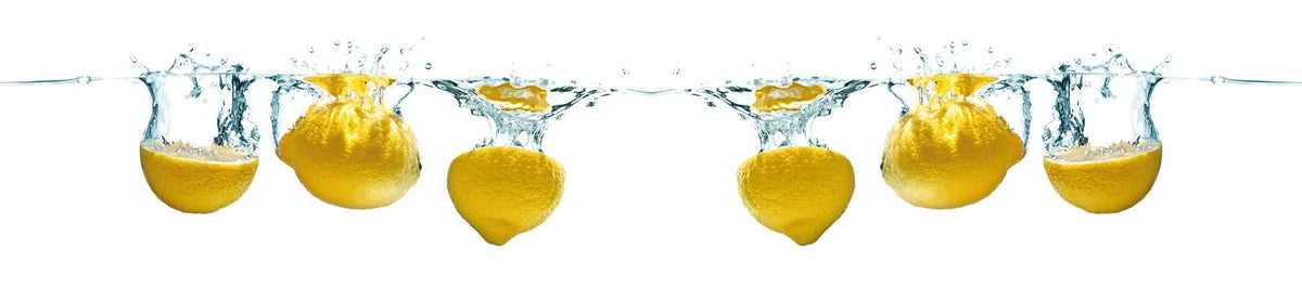 Küchenrückwand Zitronen im Wasserspritzer - Schön und Wieder