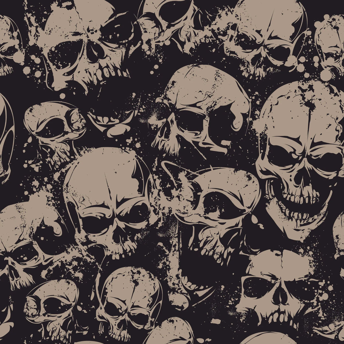 Spritzschutz Totenkopf Grunge Muster - Schön und Wieder