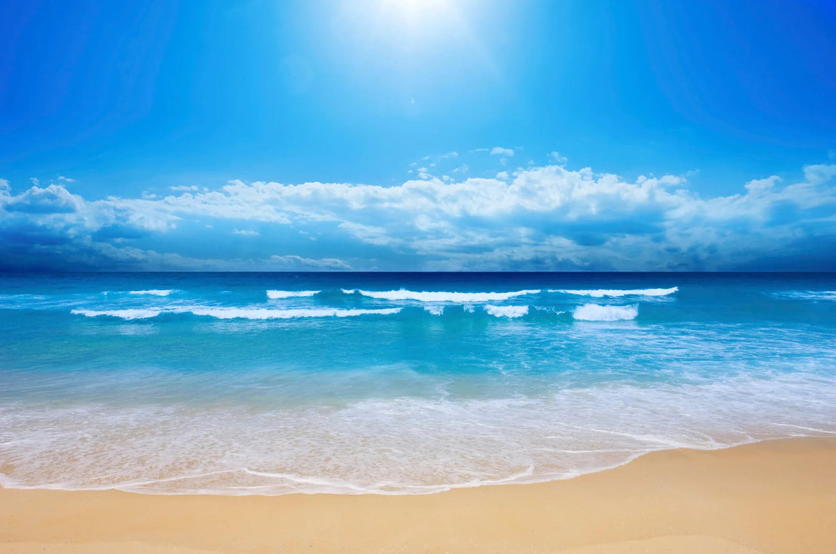 Waschbeckenrückwand Karibik-Strand mit türkisem Meer - Schön und Wieder