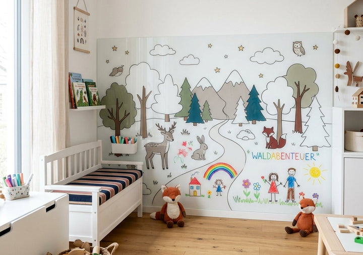 Die kreativste Wand im Kinderzimmer – Maßgefertigte Rückwände für Fantasie und Lernen - Schön und Wieder