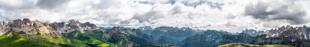 Badewannenrückwand Alpen-Bergpanorama mit Dolomiten
