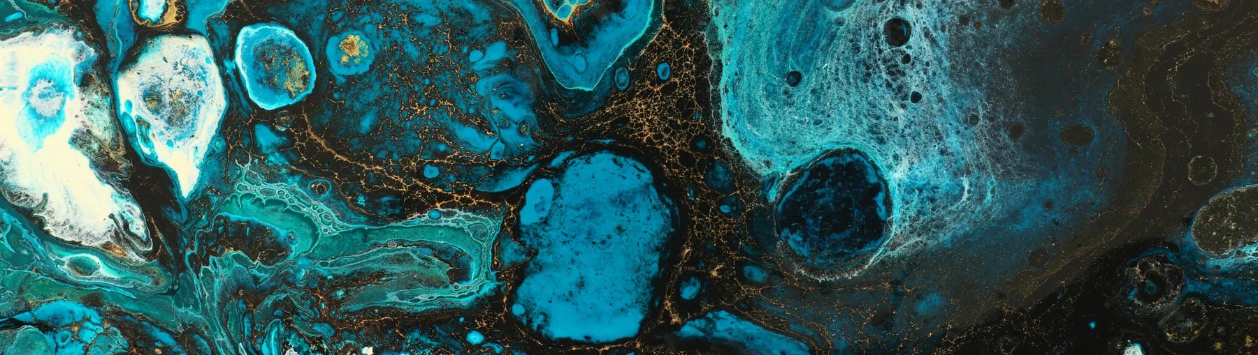 Badewannenrückwand Fluid Art türkis-gold - Schön und Wieder