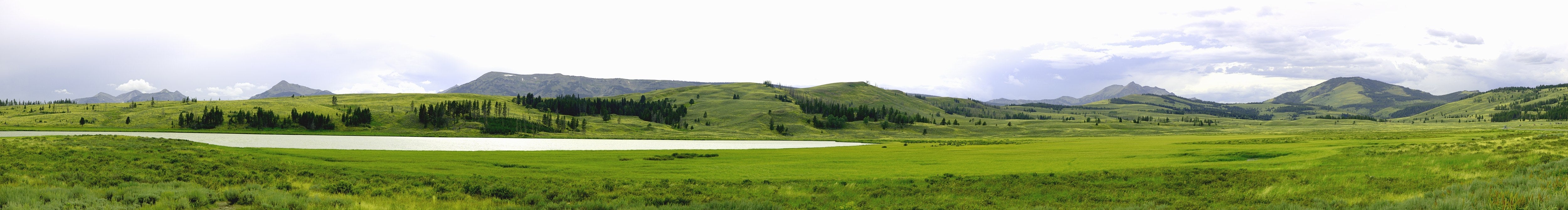 Badewannenrückwand Swan Lake im Yellowstone - Schön und Wieder