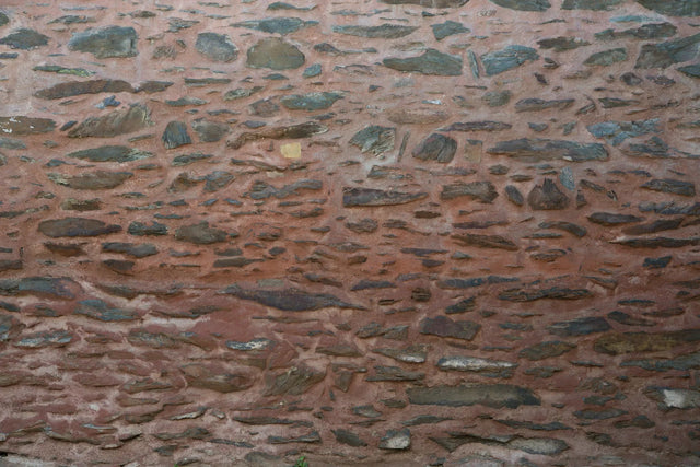 Duschrückwand Alte Burgmauer aus Naturstein