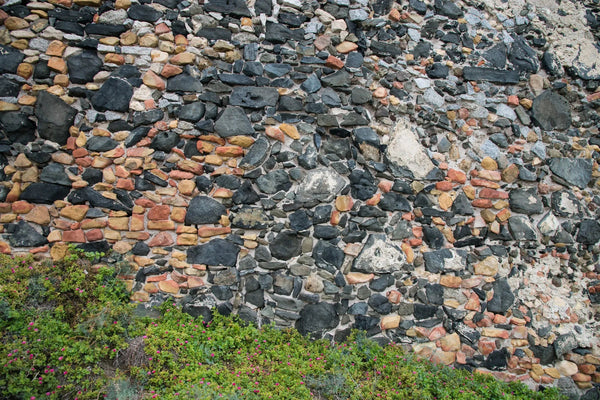 Duschrückwand Bunte Natursteinmauer