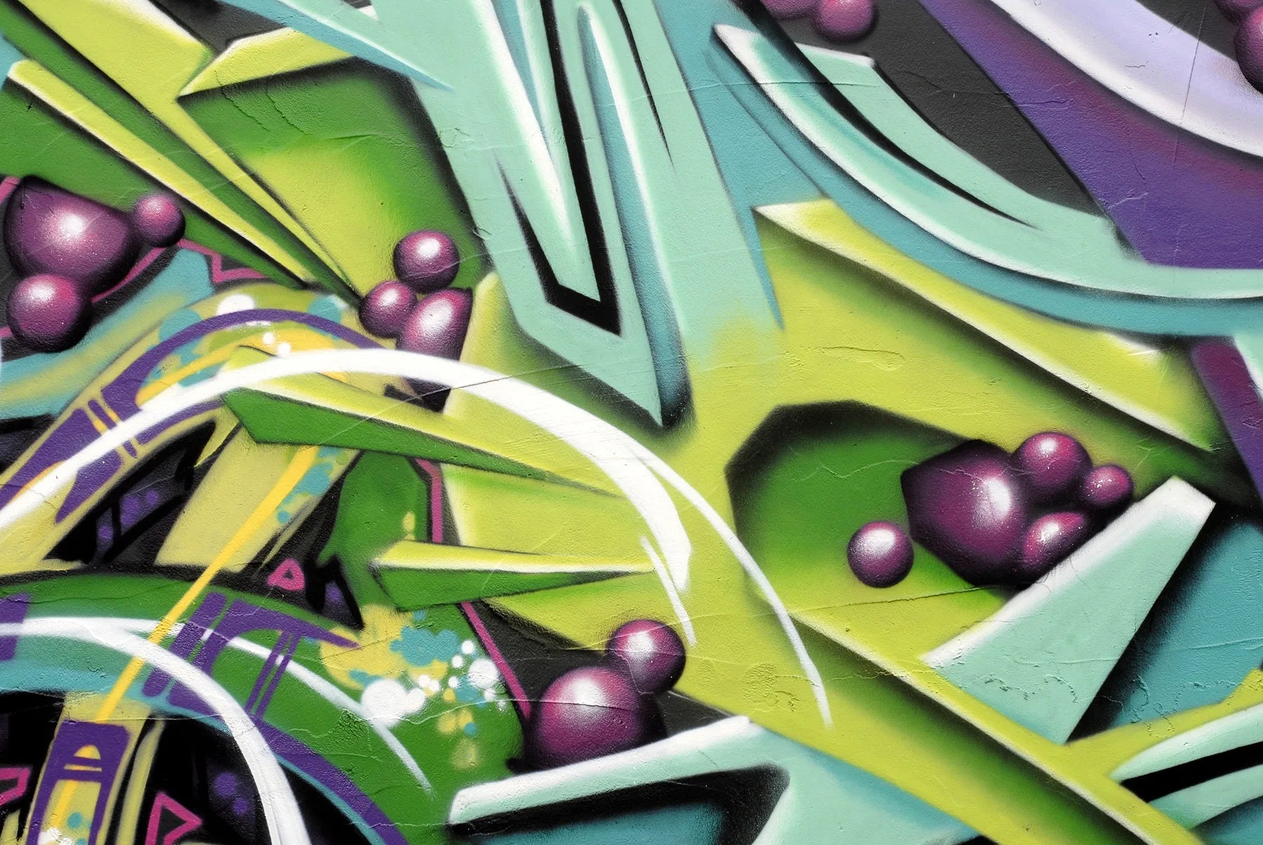 Duschrückwand Graffiti bunt - Schön und Wieder