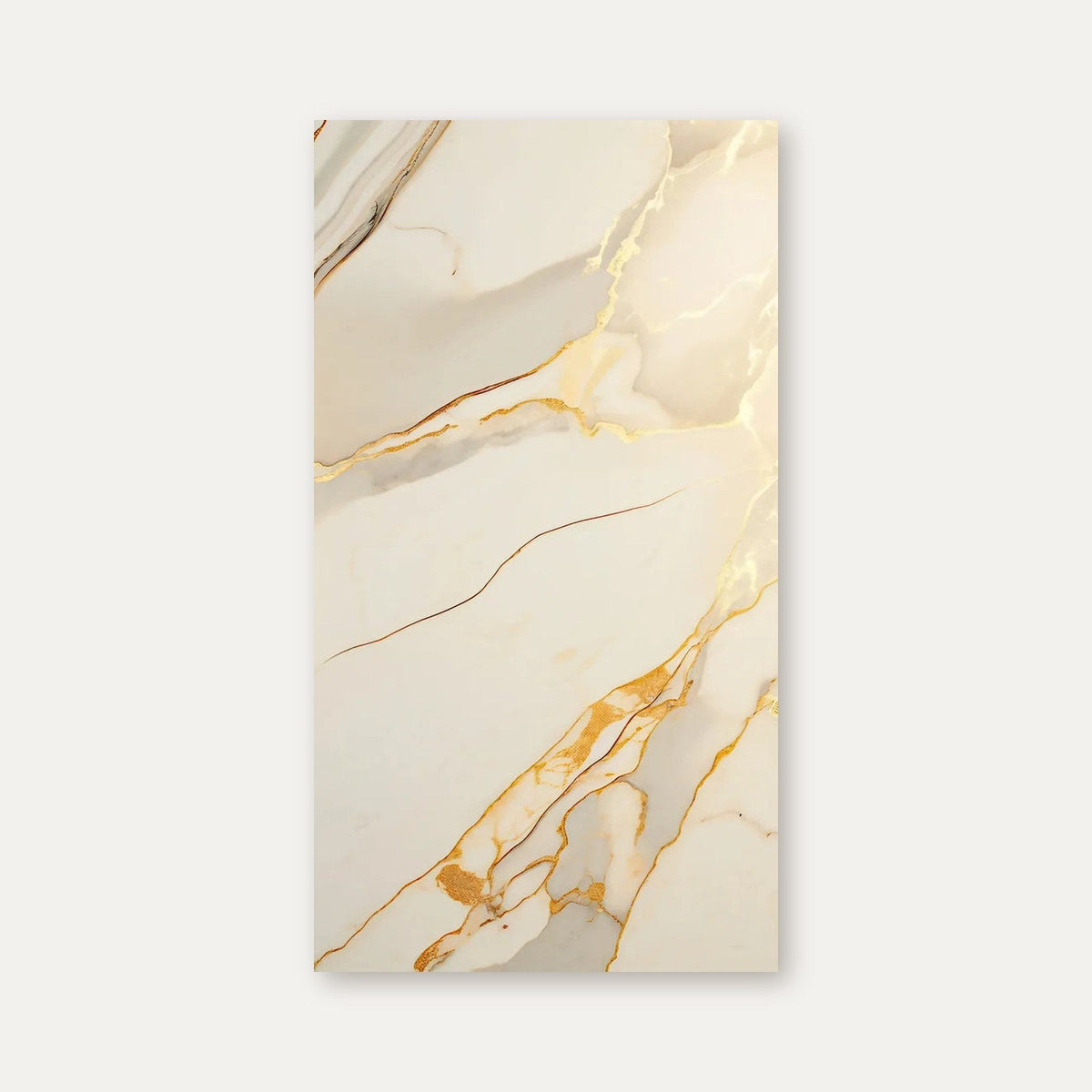 Duschrückwand Weißer Marmor mit goldenen Adern - Schön und Wieder