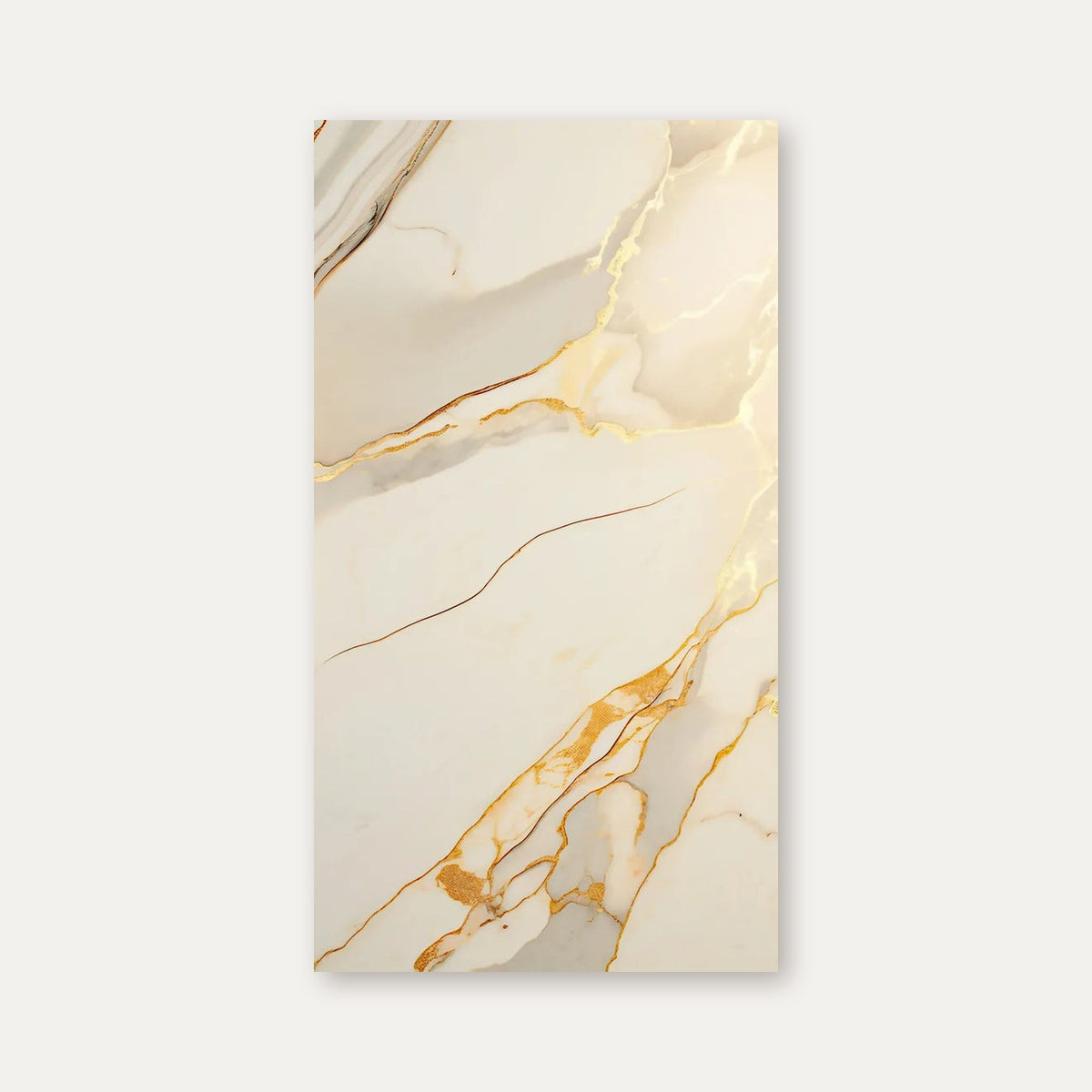 Duschrückwand Weißer Marmor mit goldenen Adern