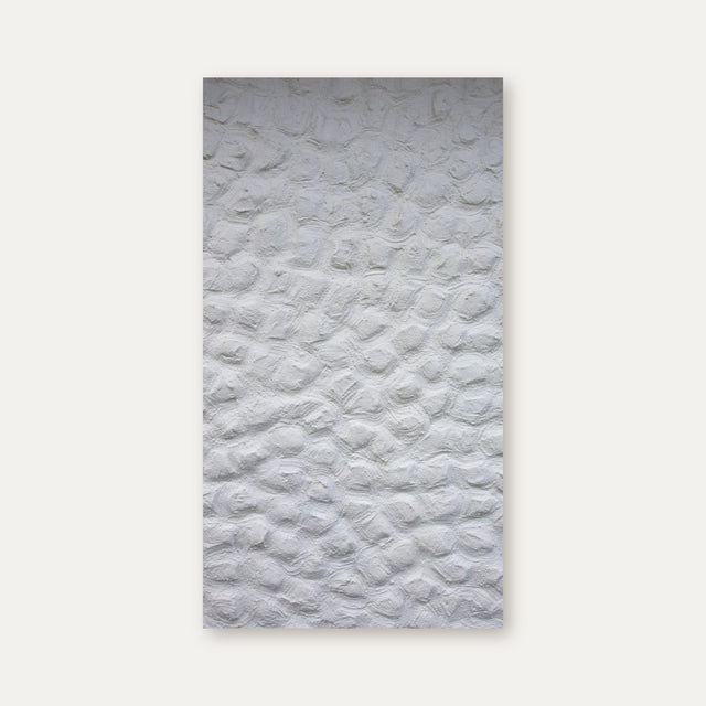 Duschrückwand Weißes Strukturmuster an der Wand