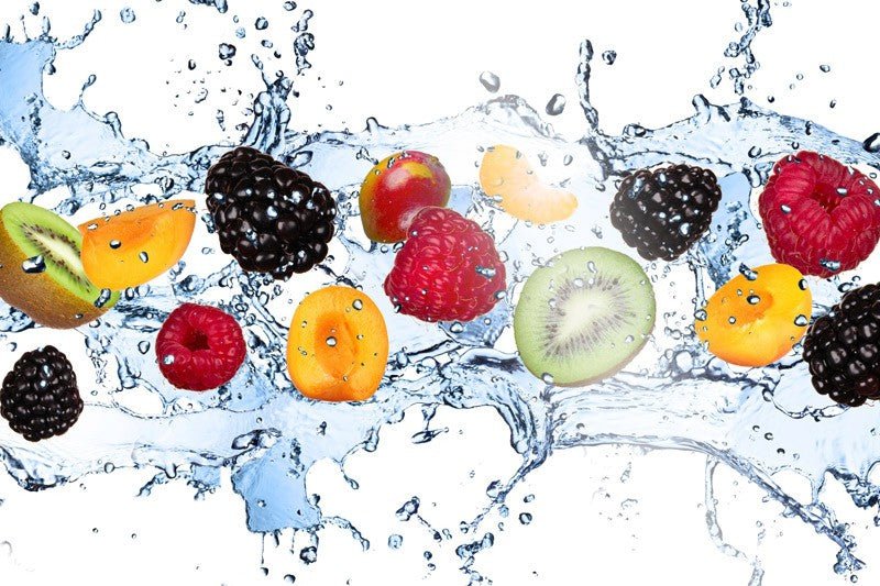 Küchenrückwand 60x40cm Frucht-Splash - Schön und Wieder