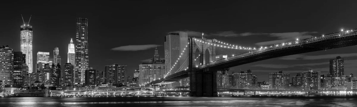 Küchenrückwand Brooklyn Bridge Schwarzweiß - Schön und Wieder