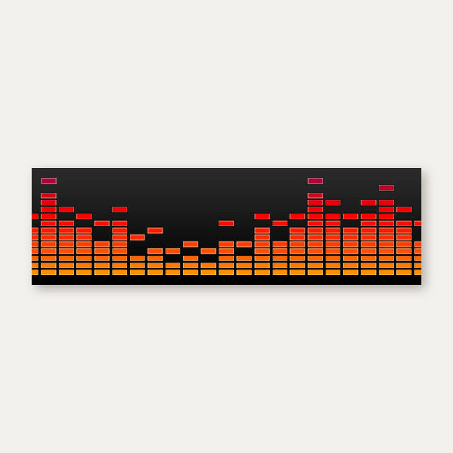 Küchenrückwand Equalizer-Balken auf Schwarz