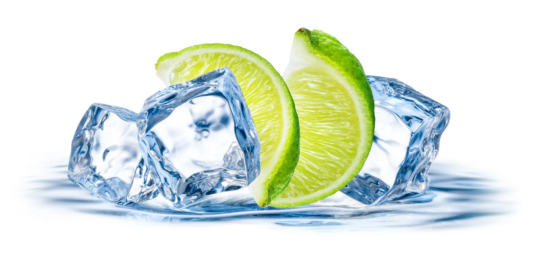Küchenrückwand Limette mit Eiswürfeln - Schön und Wieder