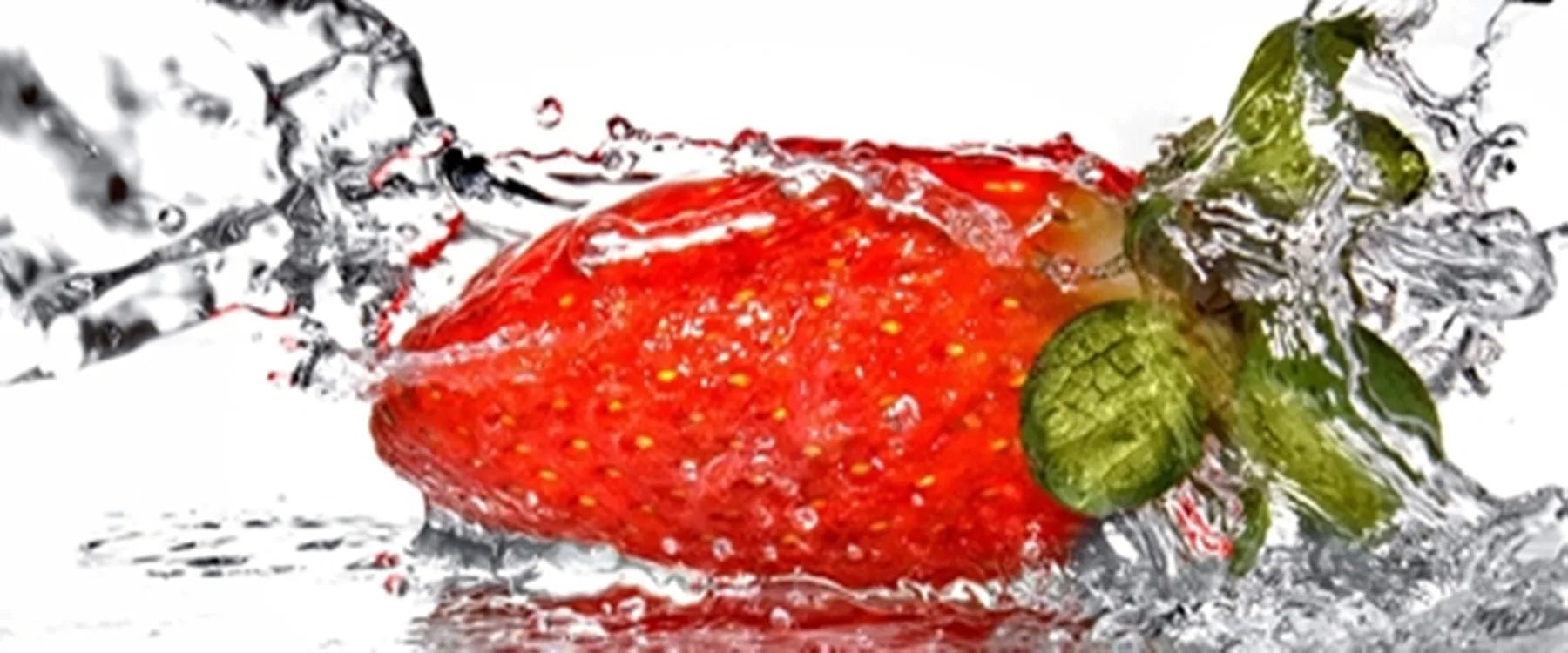 Küchenrückwand Obst mit Wasserspritzern - Schön und Wieder