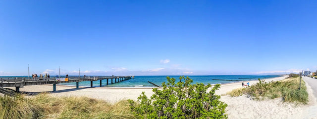 Küchenrückwand Ostseepanorama mit Seebrücke