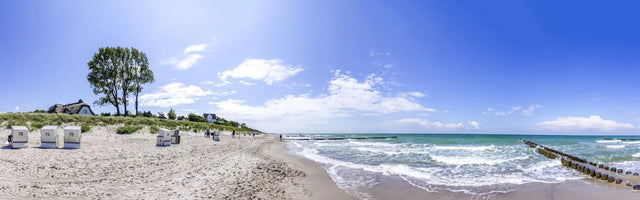 Küchenrückwand Ostseestrand mit Strandkörben