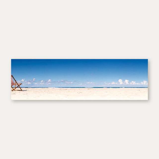 Küchenrückwand Strand mit Liegestühlen