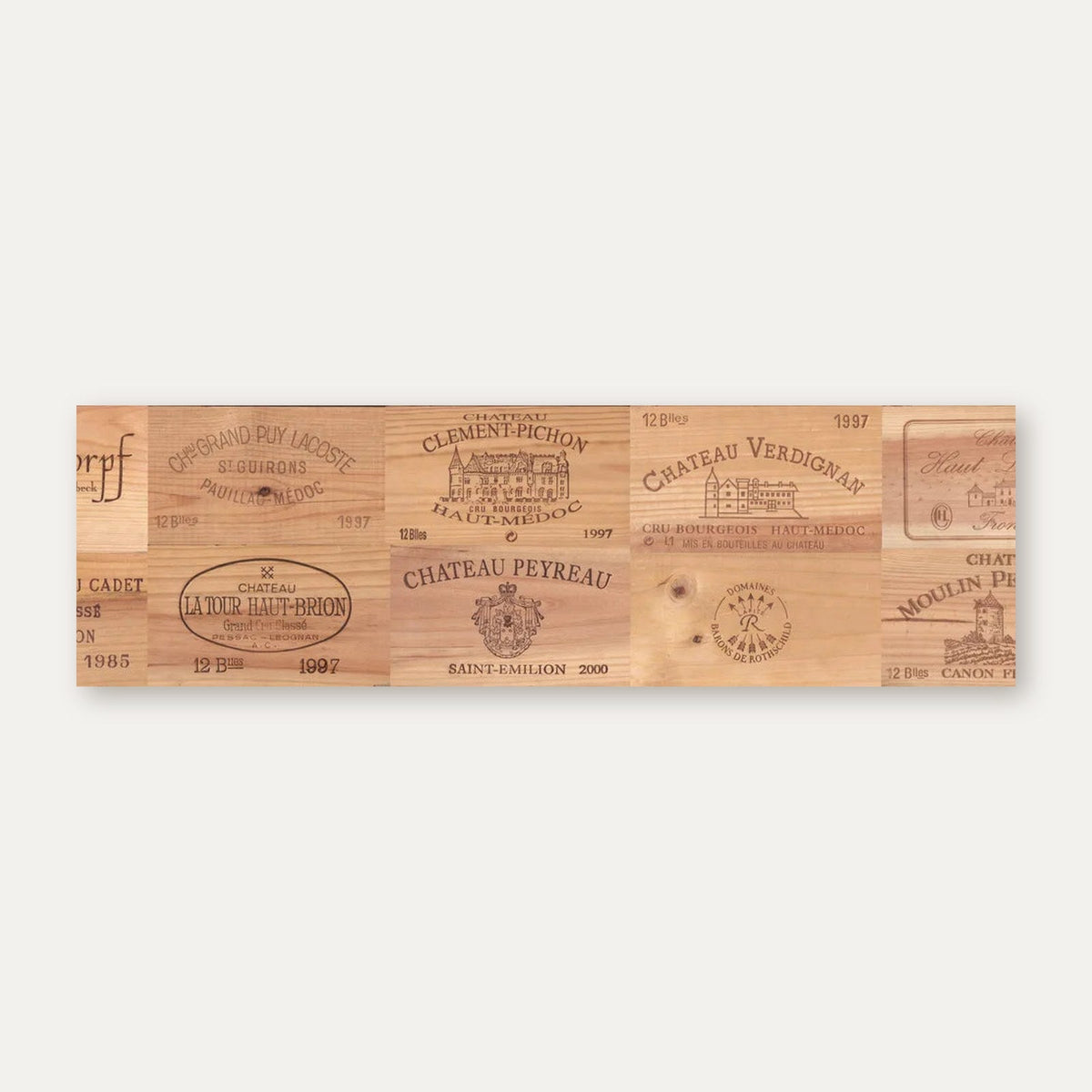 Küchenrückwand Weinkisten-Holz