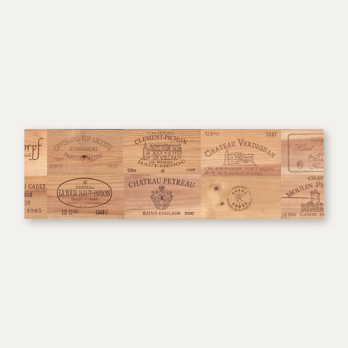 Küchenrückwand Weinkisten-Holz