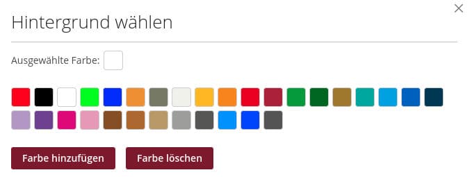 Farbpalette für Duschrückwände mit LED Beleuchtung bei Schön und Wieder.
