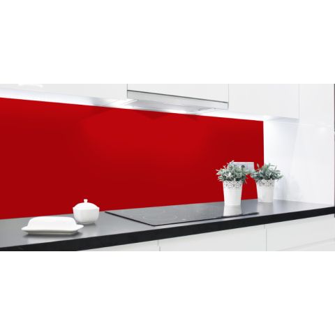 Küchenrückwand - Alu-Dibond - Rot