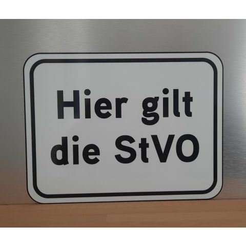 Schild "StVO"