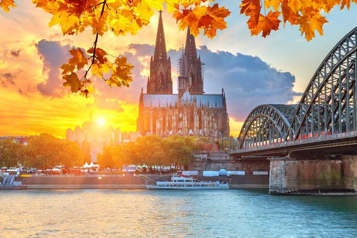 Köln im goldenen Herbst