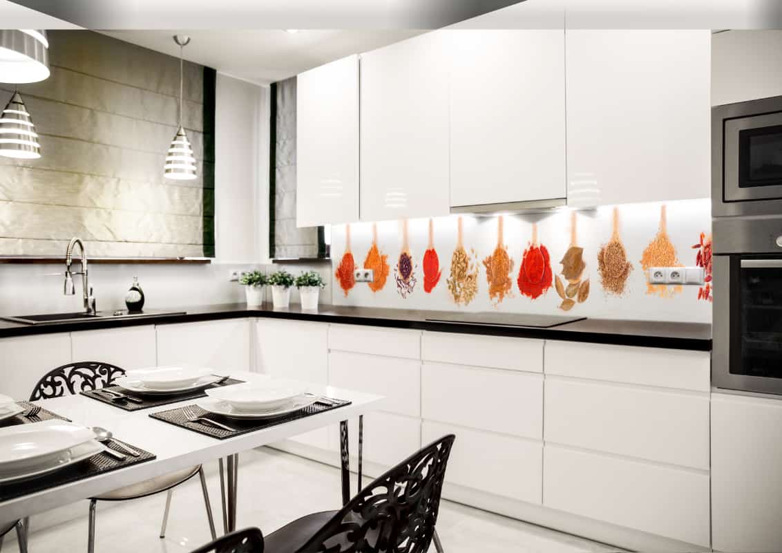 Küchenrückwand aus Acryl